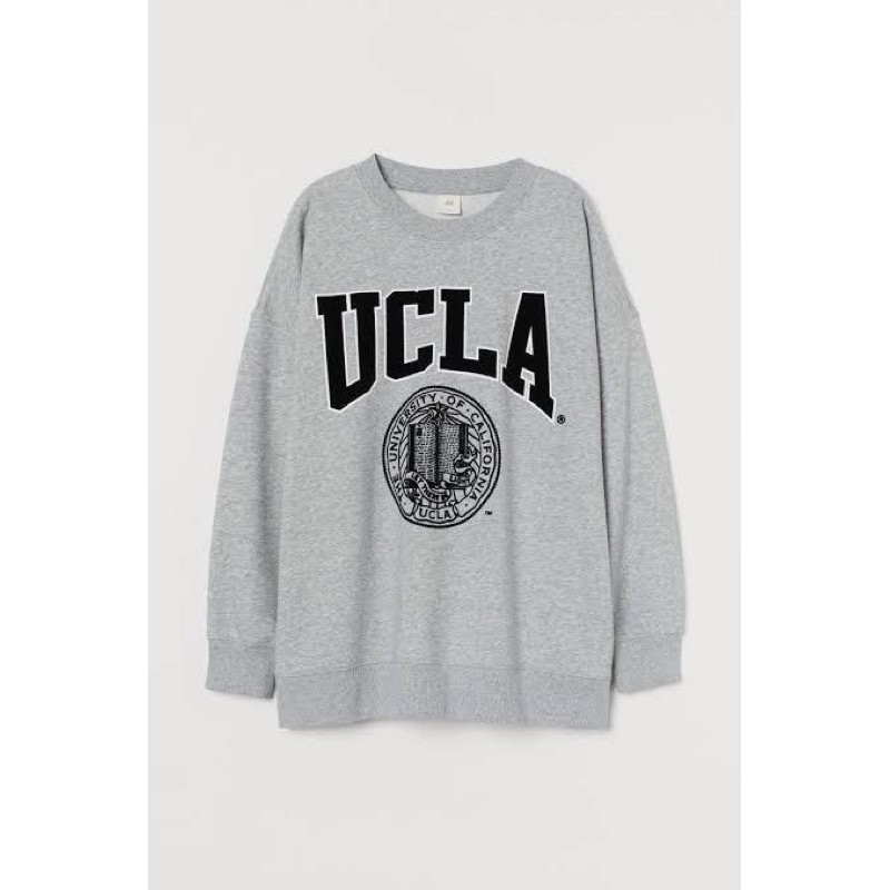 Jual HOODIE SWEATER H M UCLA GREY Shopee Indonesia