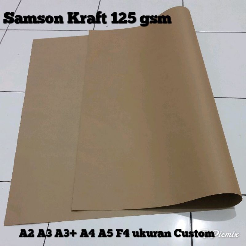 Jual Kertas Samson Craft Gsm A A A A F Custom Ukuran Shopee Indonesia