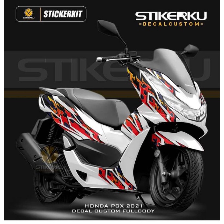 Jual decal motor PCX / decal motor Honda PCX / decal PCX new / sticker ...