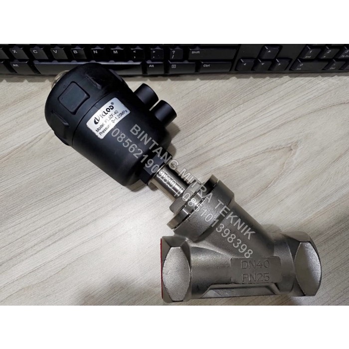 Jual KLOD ANGLE SEAT VALVE PISTON VALVE KLOD KLJZF-40 PN25 1 1/2 ...