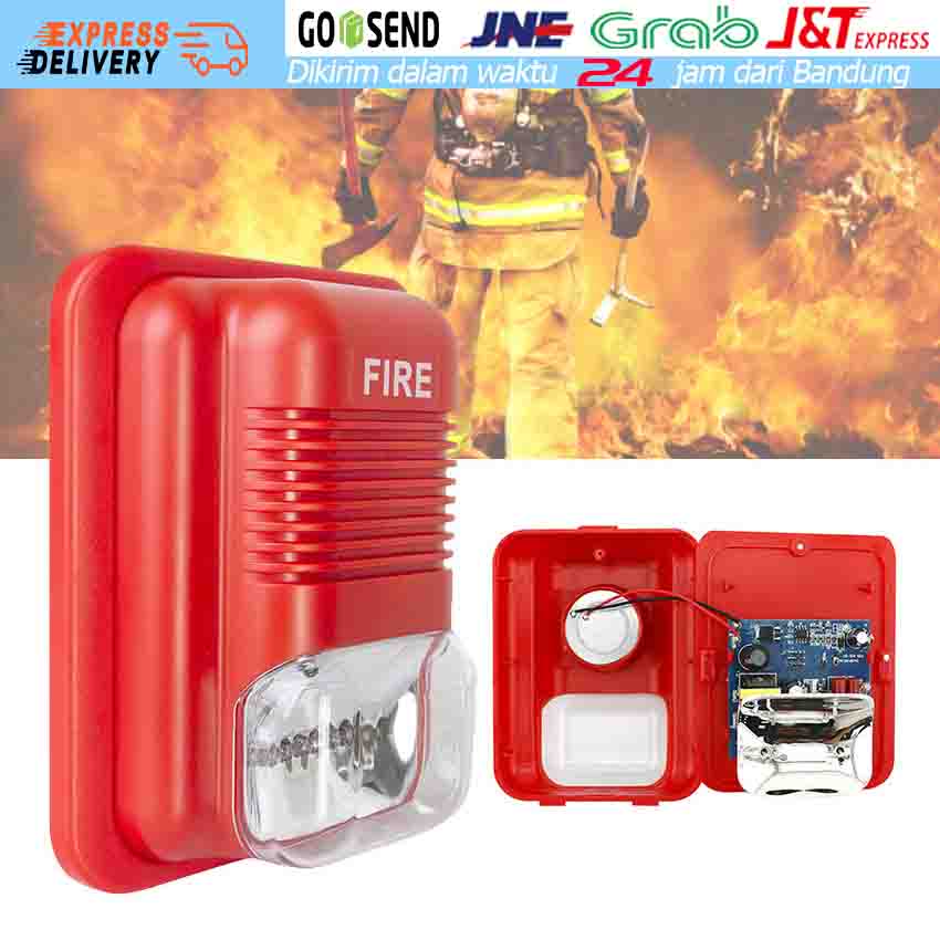 Jual Sirine Fire Alarm Siren Horn Strobe Sound And Light Fire Alarm