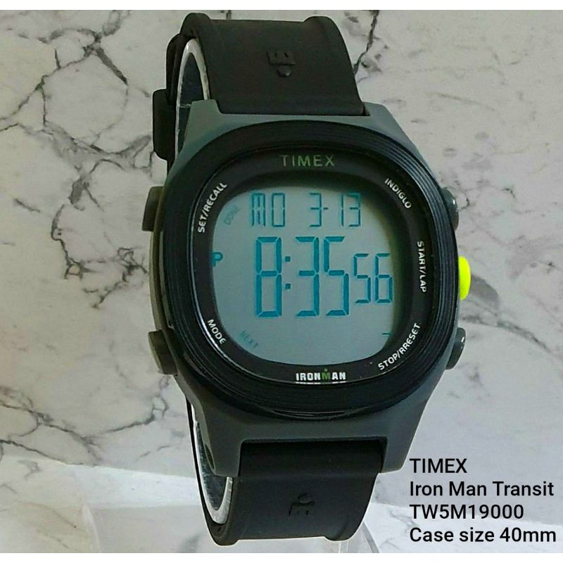 Jual Jam Tangan Digital Pria Timex TW5M19000 Irom Man Transit 40mm Shopee Indonesia