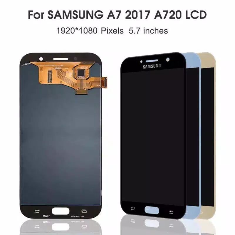 Jual LCD TOUCHSCREEN SAMSUNG A7 2017 / A720 - OLED2 COMPLETE | Shopee ...