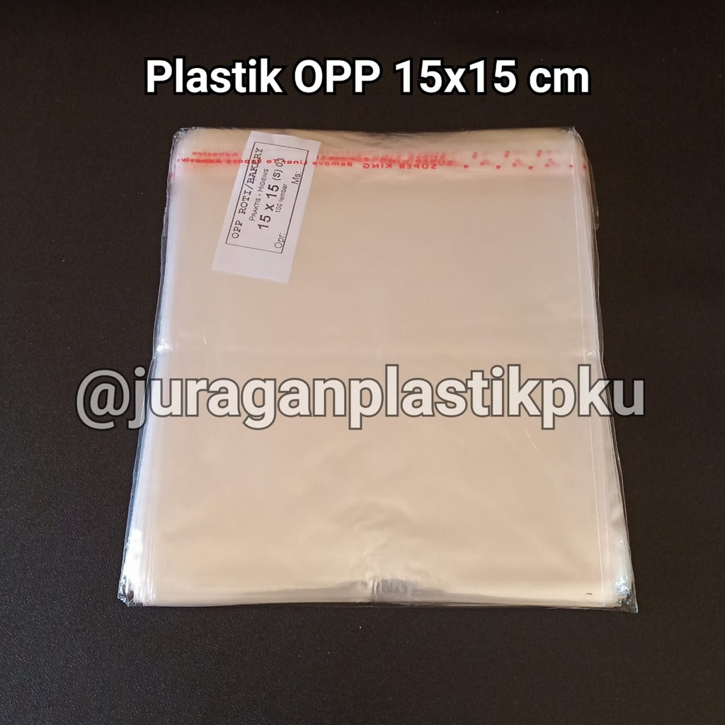 Jual Plastik OPP LEM 15x15 cm isi 100 Lembar / Seal Roti Cookies CD ...