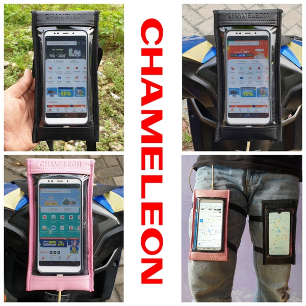 Jual Holder hp motor matic waterproof Tas holder cover hp sepeda motor ...