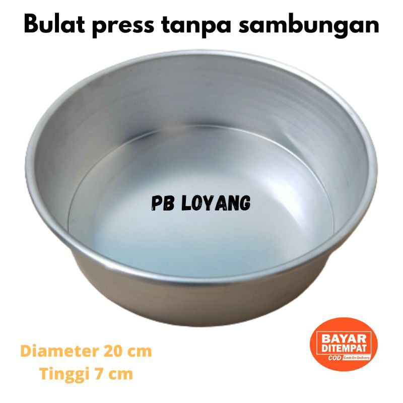 Jual Loyang Bulat Press Diameter Cm Tinggi Cm Bahan Alumunium