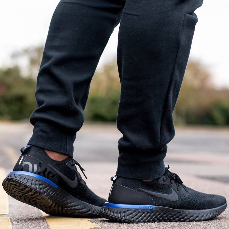 Jual nike epic react black blue kualitas premium made in Vietnam Shopee Indonesia