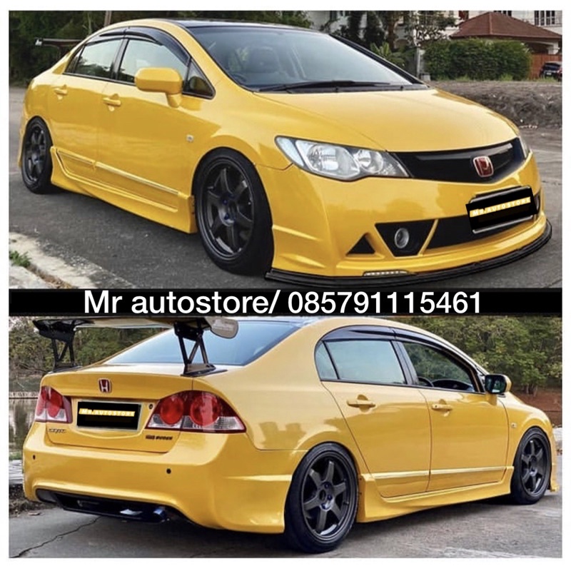 Jual BODYKIT-BUMPER CIVIC FD FINISHING TYPE R BODYKIT PLASTIC PLUG&PLAY ...