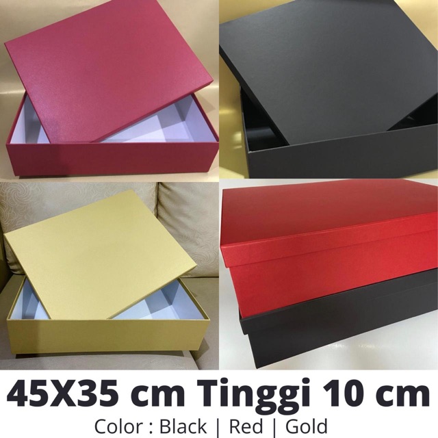 Jual Gift box / kotak kado besar 45x35 cm Tinggi 10 cm | Shopee Indonesia