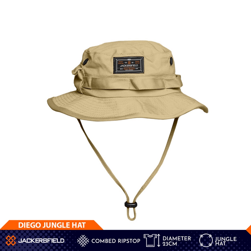 Jual Jackersfield Diego Safari Hat Ivory Topi Outdoor Pria Ripstop ...