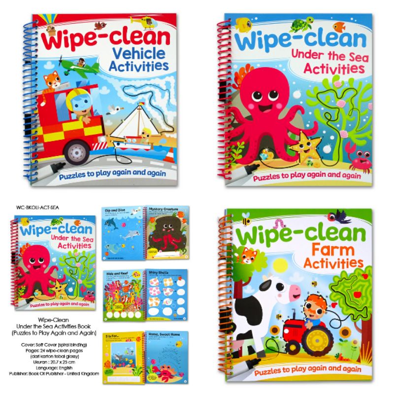 Jual WipeClean Activities Book (Puzzles to Play Again and Again