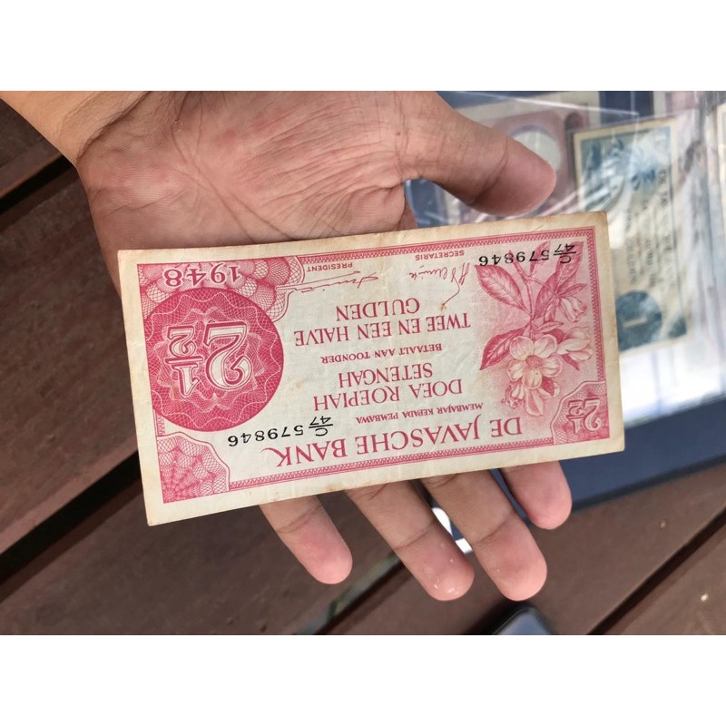 Jual Uang Kuno 2 Setengah Rupiah VF Plus 1948 ORIGINAL | Shopee Indonesia