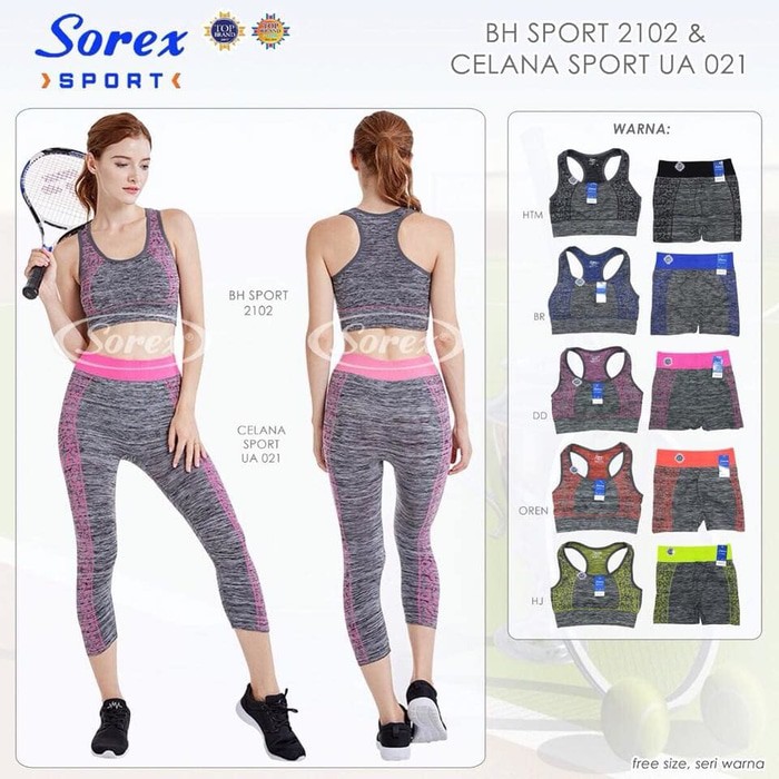 Jual BH Bra Sport Bra Tennis Yoga Basket Sepeda Senam Sorex 2102
