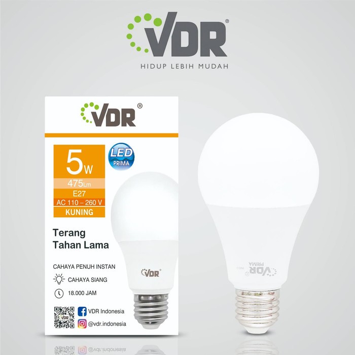 Jual Lampu led 5w kuning / warm white vdr | Shopee Indonesia