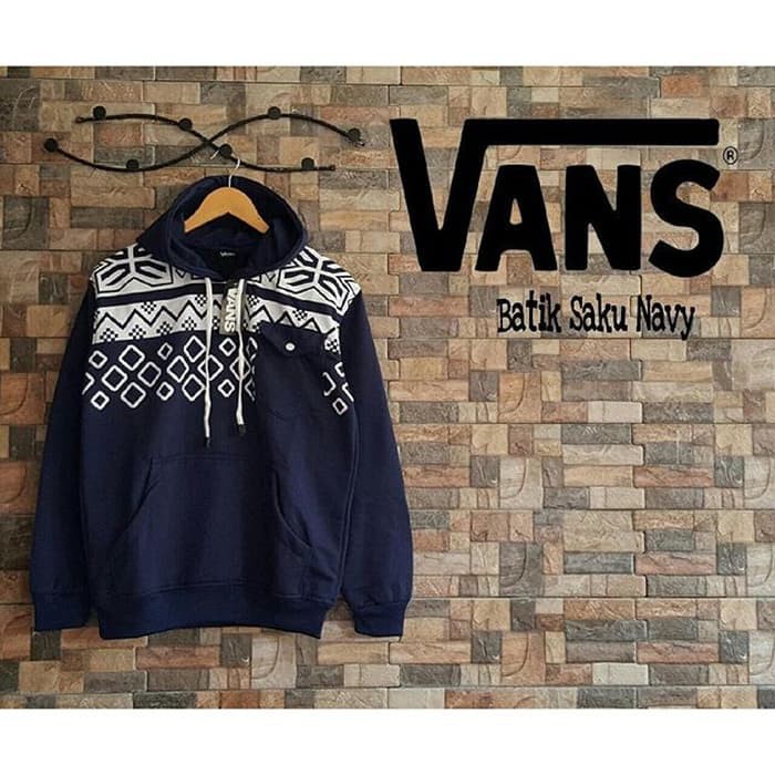 Jual JAKET HOODIE SWEATER VANS BATIK SAKU PREMIUM Shopee Indonesia