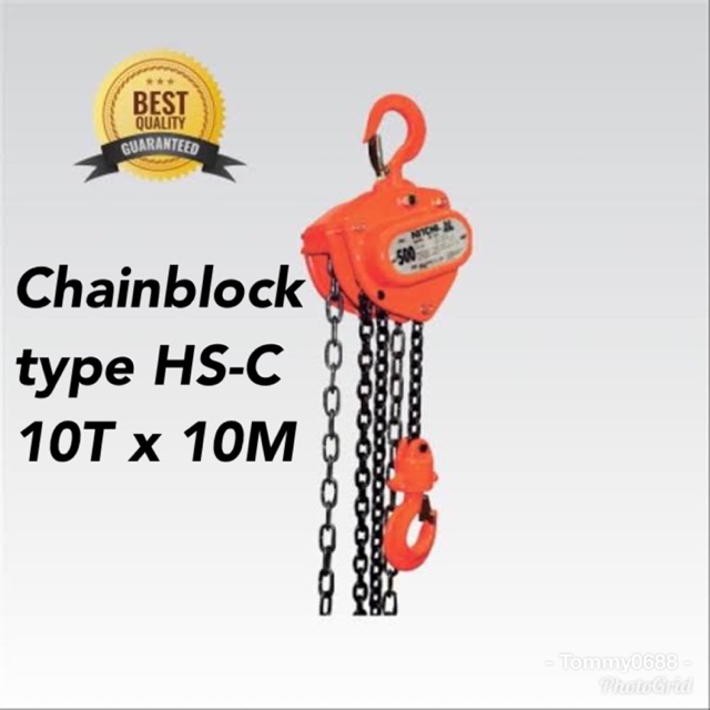 Jual CHAIN BLOCK HSC 10T x 10M TAKEL TIPE HSC 10 TON x 10 METER