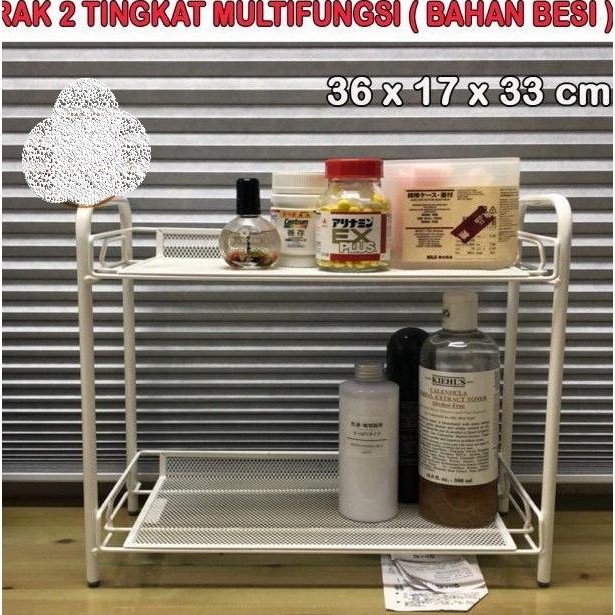 Jual Dnd Rak Dapur Bahan Besi Tv01- Rak Susun 2 Tingkat Multifungsi ...