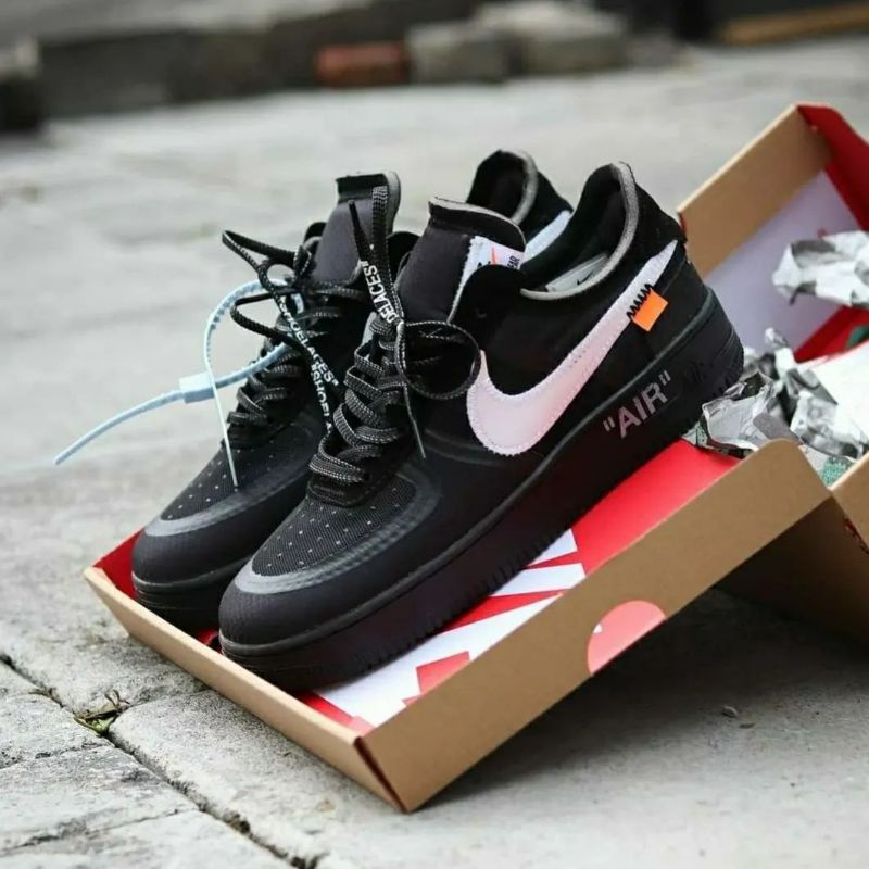 nike air force 1 low black x off white