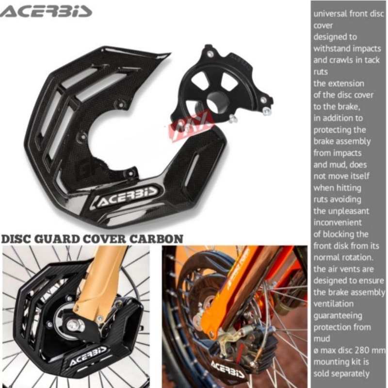 Jual Disc Guard ACERBIS X Future Carbon KTM Husqvarna Shopee Indonesia