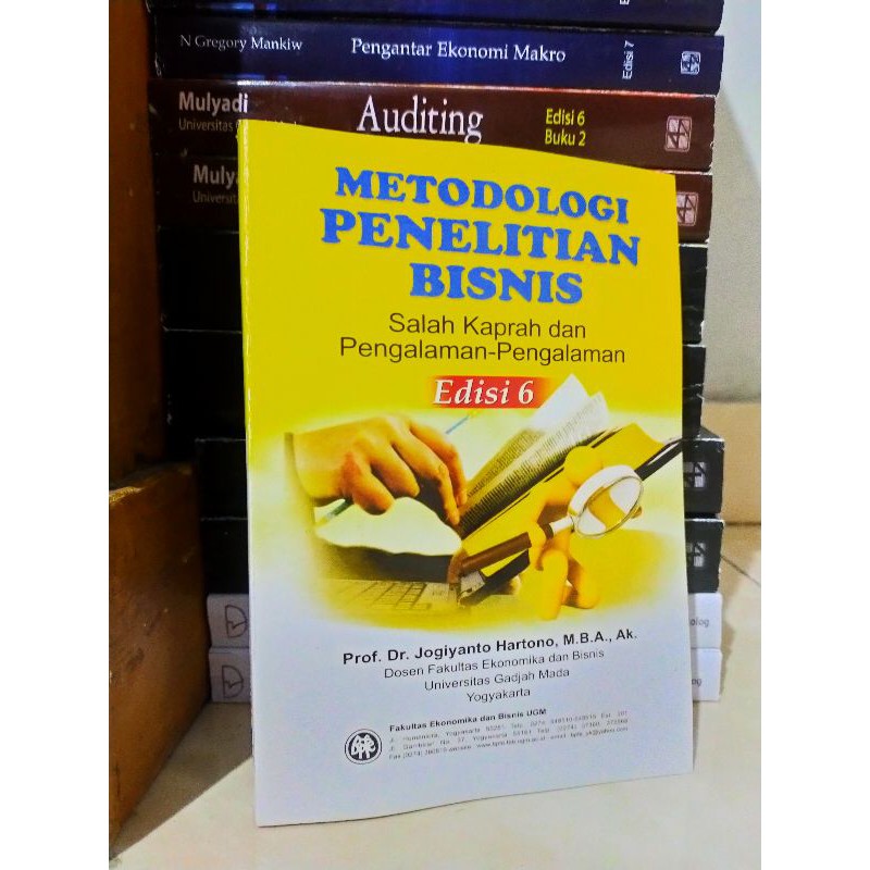 Jual Metodologi Penelitian Bisnis Edisi 6 - Jogiyanto Hartono | Shopee ...