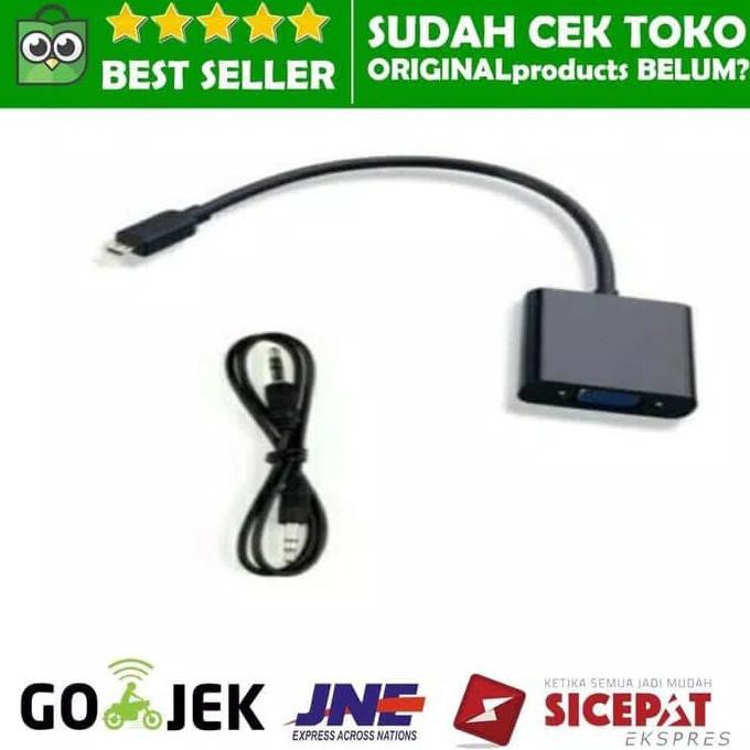 Jual Kabel Micro Hdmi To Vga Audio Conberter Mikro Ke Asus Transformer K Shopee Indonesia