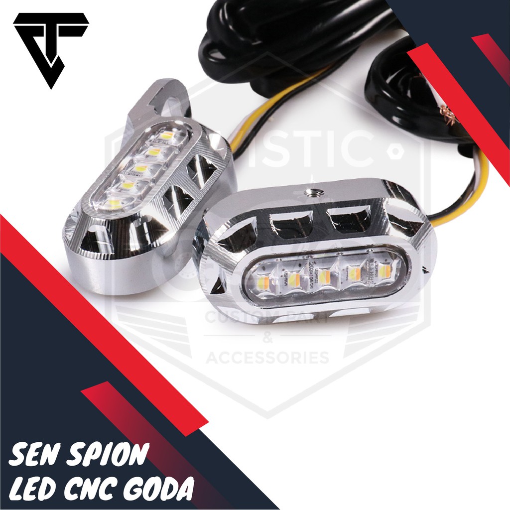 Jual Lampu Sen Sein Led Spion Cnc Goda Motor Harley Davidson Bobber