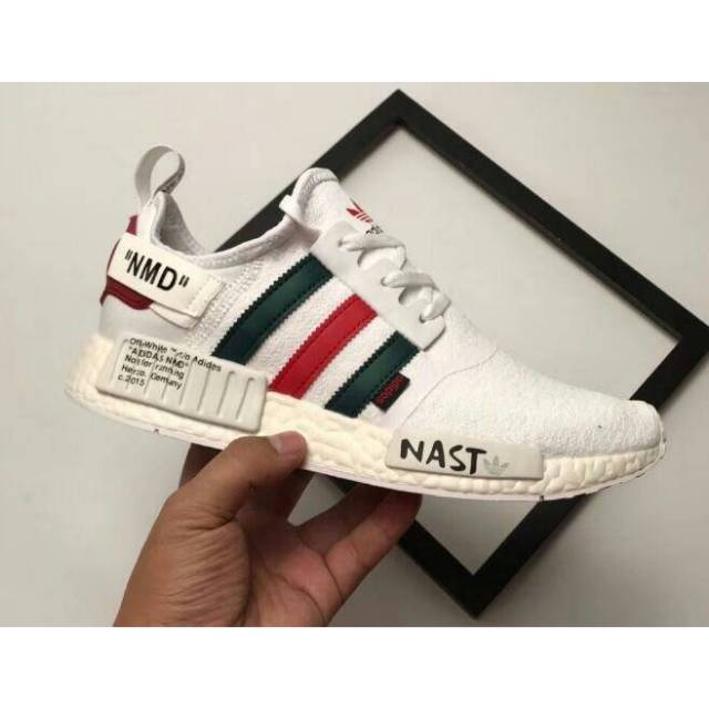 Adidas nmd x gucci cheap white