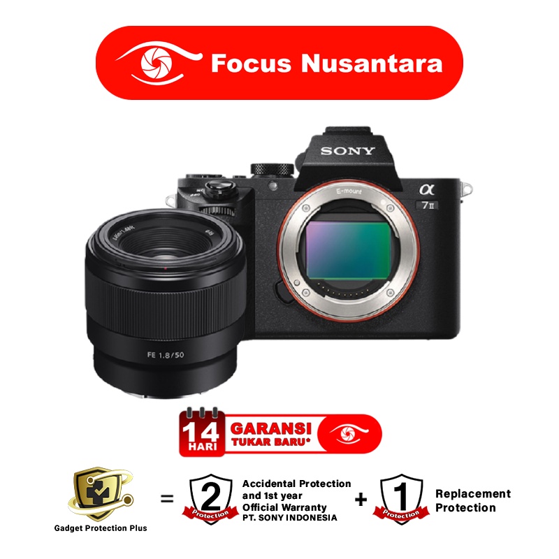 Jual SONY Alpha 7 II Body Plus Lensa FE 50mm f/1.8 | Shopee Indonesia