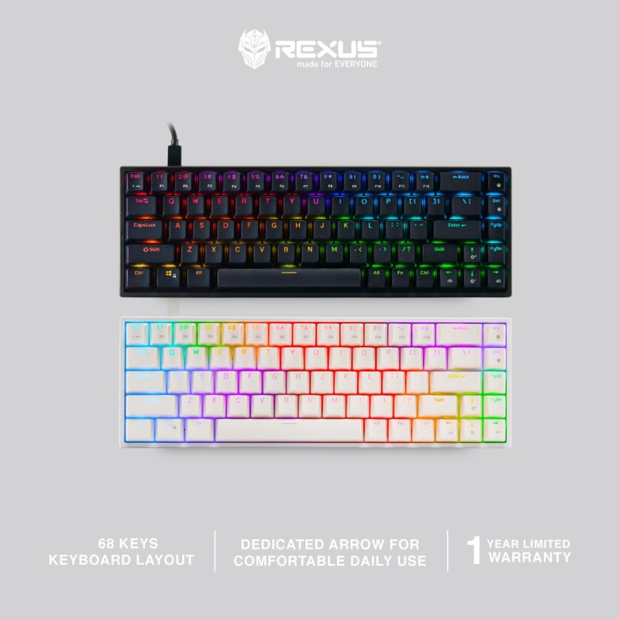 Jual Keyboard Gaming Rexus Daiva RX D68 Mechanical Gaming Keyboard ...