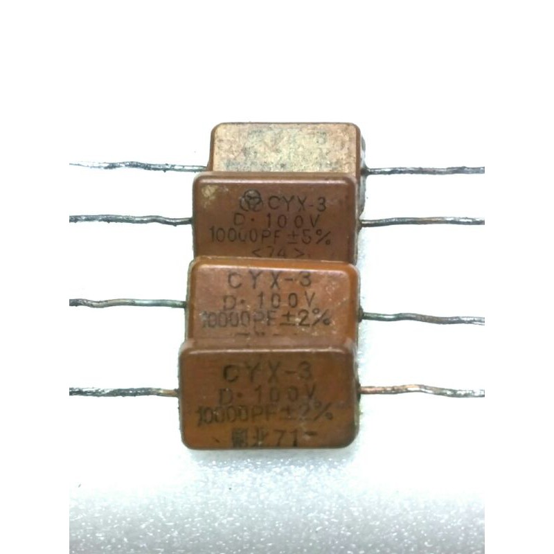 Jual silver mica capacitor 10nf 10000pf 100v mika kapasitor | Shopee ...