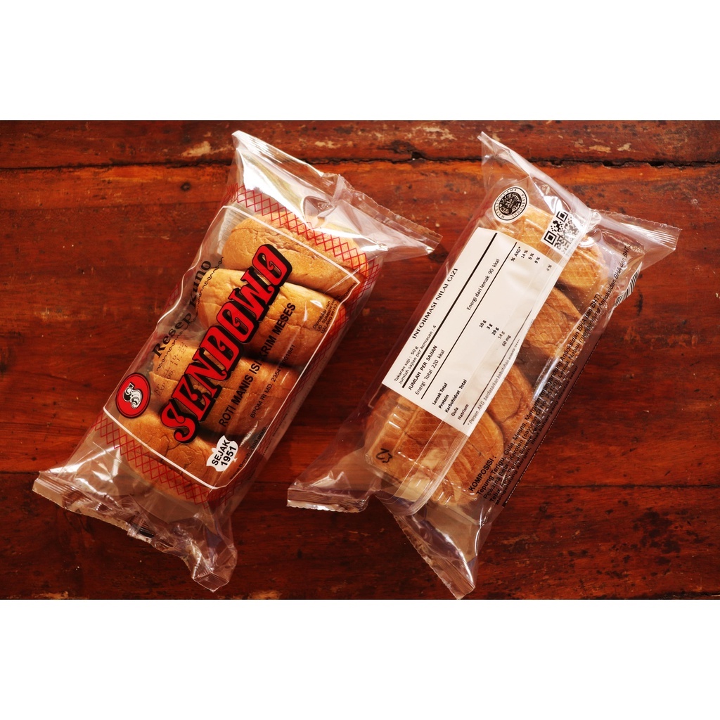 Jual (Fresh Quality) Roti Sendowo Rasa Krim & Meises Coklat 200gr ...