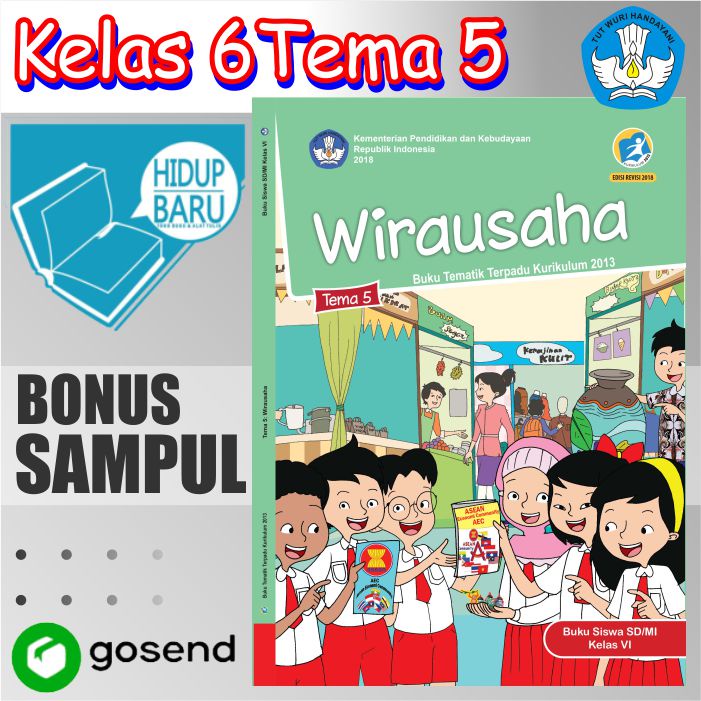 Jual Buku Tematik Tema Kelas 6 SD MI Tema 5 Semester 1 wirausaha ...