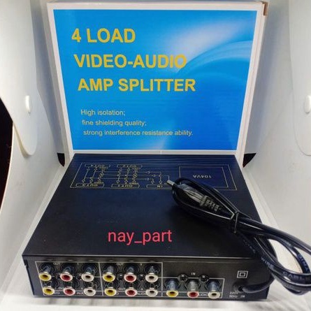Jual AV Distributor/Amp Splitter 4Load (USAT) | Shopee Indonesia