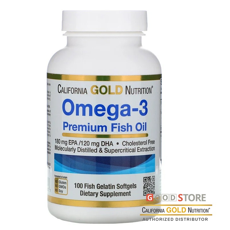 Jual California Gold Nutrition - Omega 3, Premium Fish Oil, 100 ...