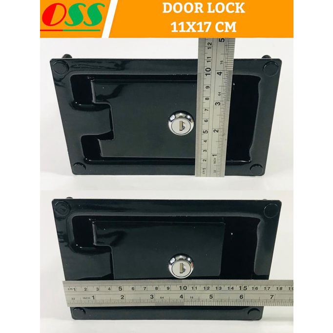 Jual Door Lock / Doorlock Hitam Besi Besar Genset Panel 11X17 Cm