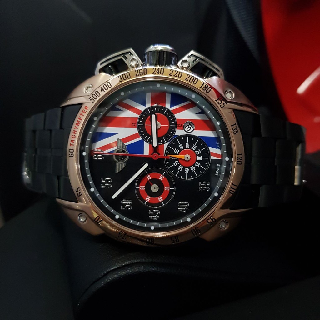 Jual Jam Tangan Pria Mini Cooper Stainless Hitam Rose | Shopee Indonesia
