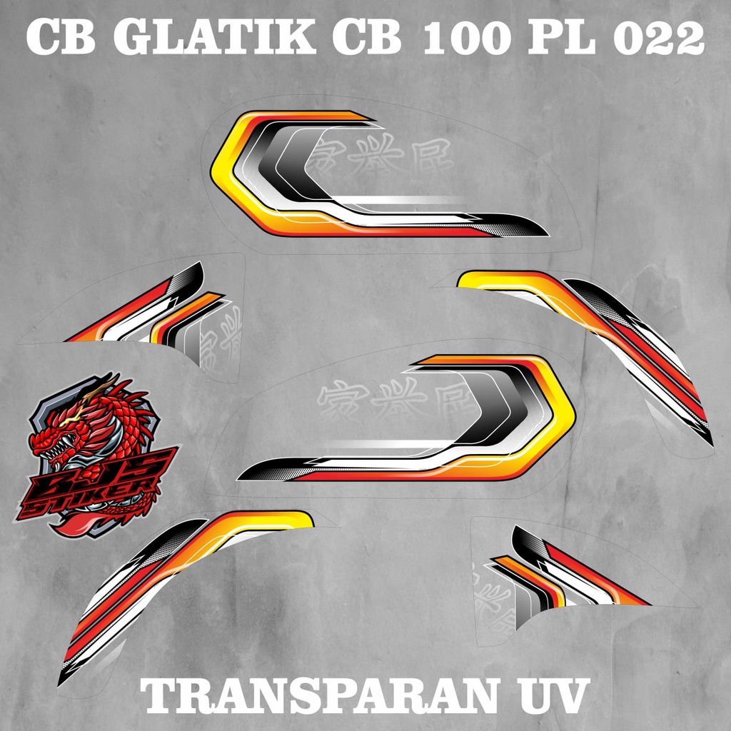 Jual [COD] striping sticker stiker polet lis transparan uv cb 100 cb ...