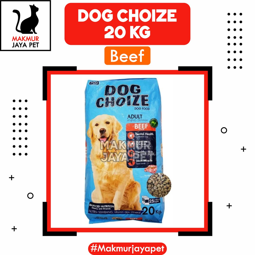 Jual Makanan Anjing Dog Choize 20kg / Dog Food Dry Food Untuk Anjing ...