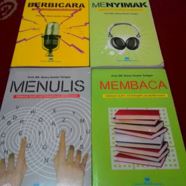 Jual Paket 4 Buku Guntur Tarigan Membaca Menulis Menyimak Berbicara