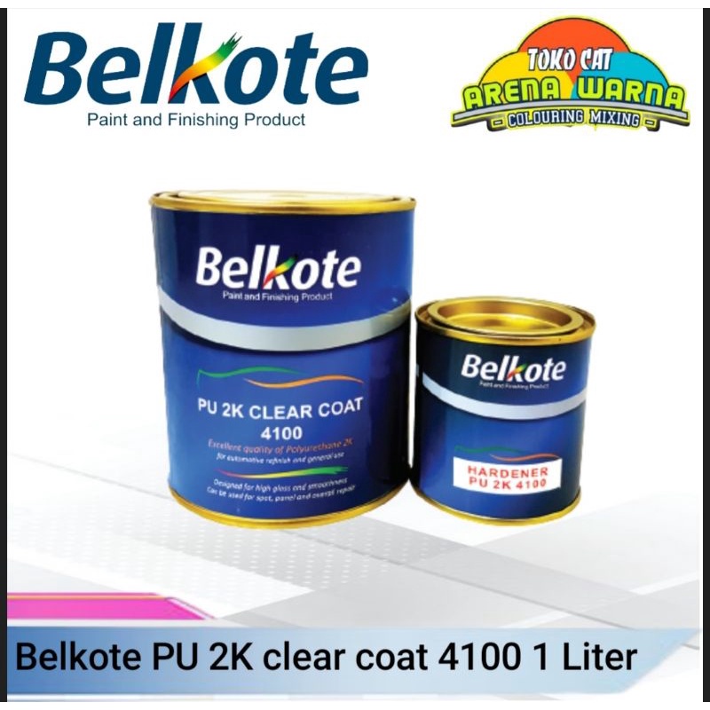 Jual Belkote PU 2K Clear Coat 4100 1 Liter + Hardener | Shopee Indonesia