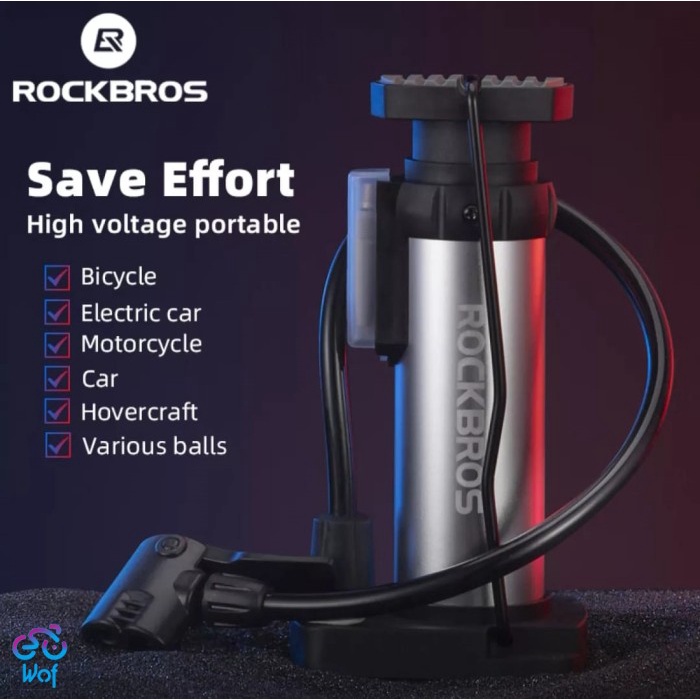 ROCKBROS Mini Pompa Elettrica Portatile USB-C Per Bici: 120 PSI, 120g, Ideale Per Borraccia