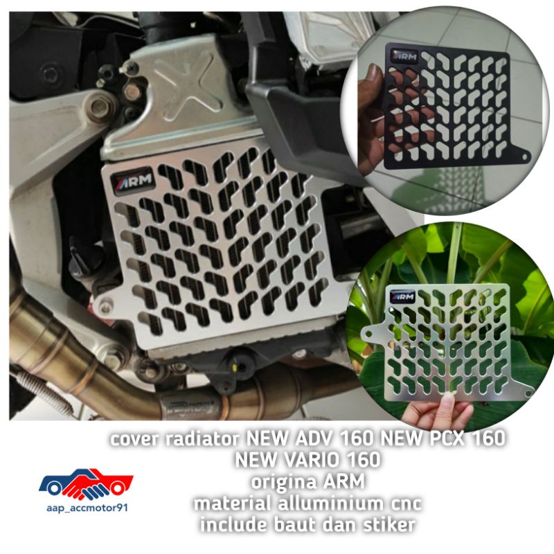 Jual Cover Radiator Cnc Arm New Adv Vario Pcx Original