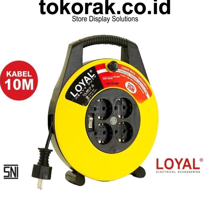 Jual KABEL ROLL HEAVY DUTY SK 10M LY-120 COLOKAN BOX LOYAL STOP KONTAK ...