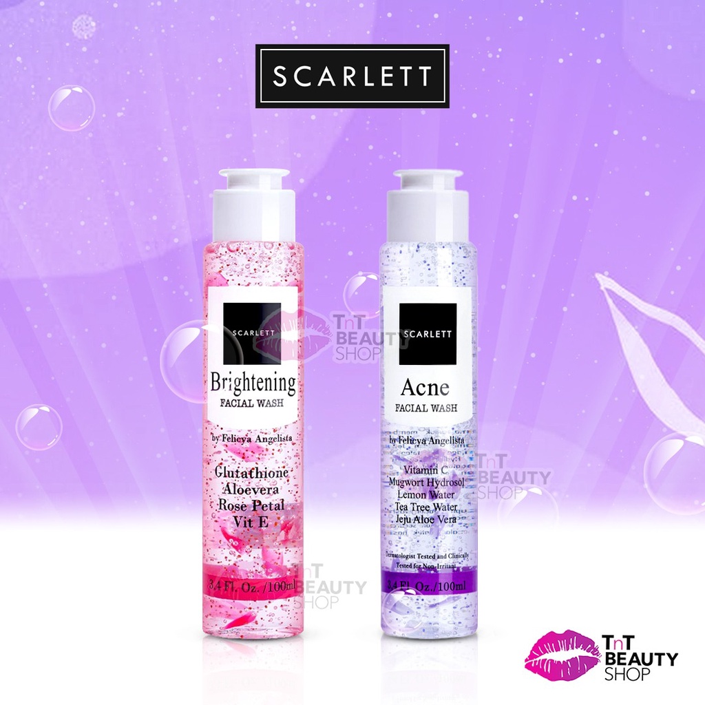 Jual Scarlet Whitening Facial Wash Scarlett By Felicya Angelista Scarlett Whitening Acne