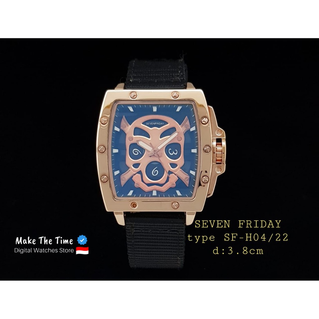 Jual Jam Tangan Pria Seven Friday H04 22 Skull Include Box dan Baterai Cadangan Shopee Indonesia