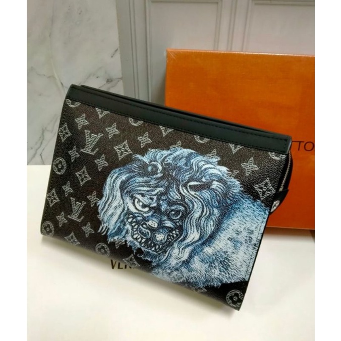 Jual man clutch bag tas cowok gucci lv Shopee Indonesia