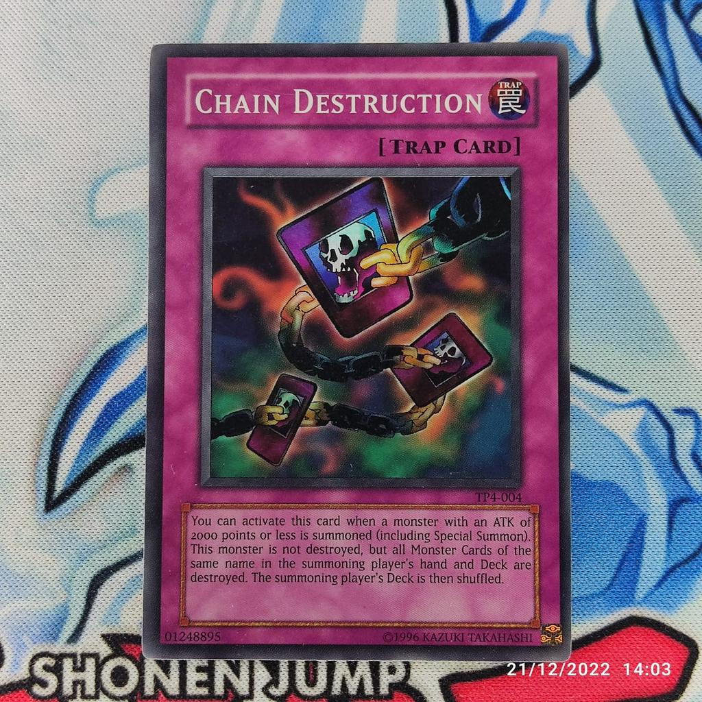 yugioh card chain destruction Chain Destruction - 1st Edition - Rare Foil - Yugioh Trap Card - Vintage