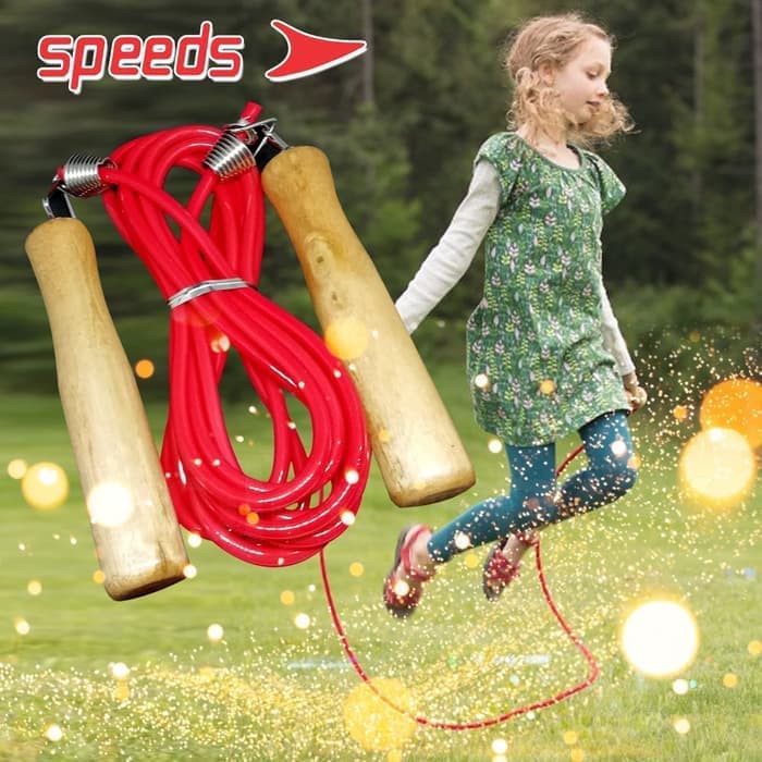 Jual KMTA-314 Tali Skipping Jump Rope Lompat Tali LX 1005 B Speeds Kayu ...