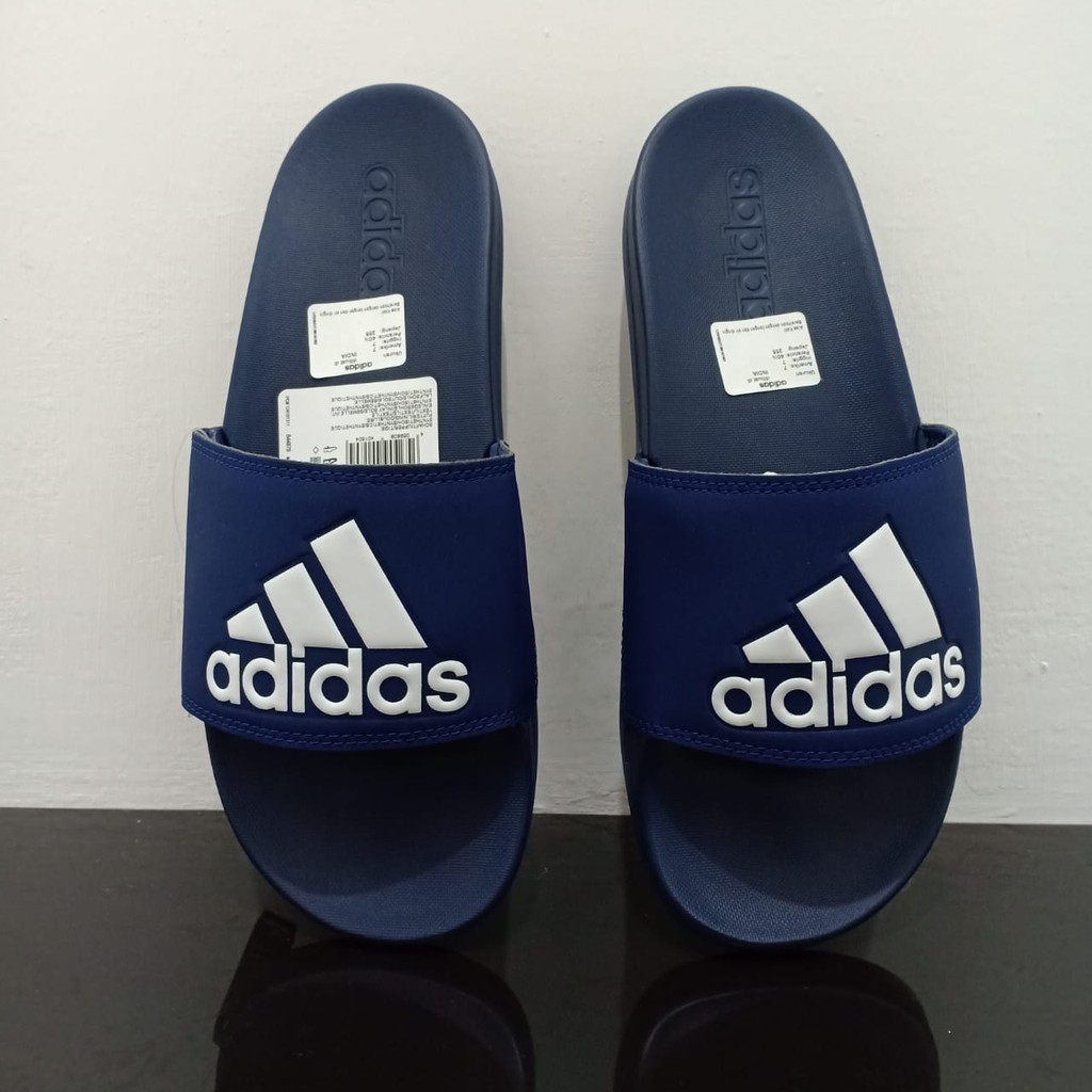 Jual Sandal Slide ADIDAS Adilette Comfort B44870 Navy | Shopee Indonesia
