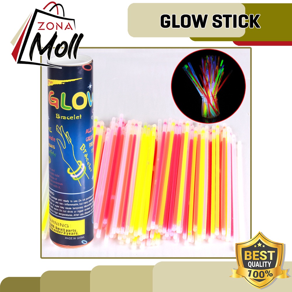 Jual GLOWSTICK GLOWING STICK GLOW IN THE DARK STIK GELANG FOSFOR NYALA ...